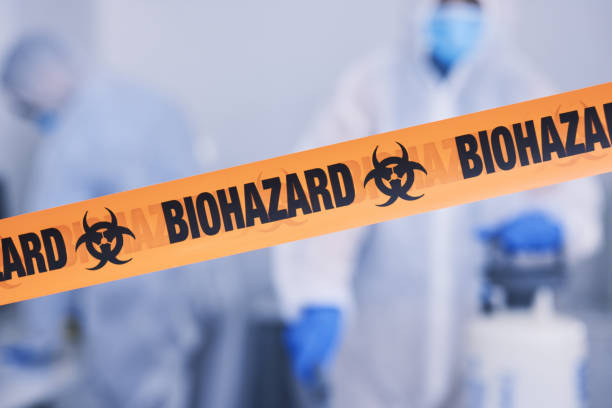 Professional Biohazard Cleanup technician working in Raymond, WA